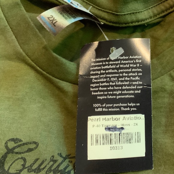 Pearl Harbor Aviation Museum P-40 Warhawk T-Shirt 2XL - Picture 4 of 4